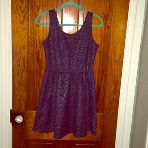 Navy blue skater dress